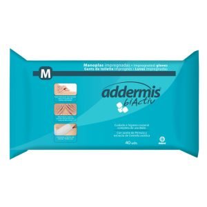 ADDERMIS - Luvas lavagem impregnadas (40un)