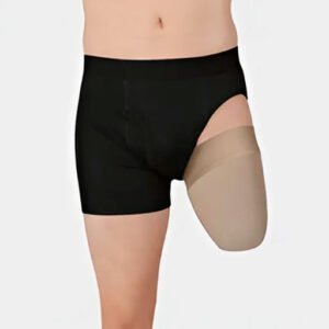 LS - Meia de coto acima do joelho com orla de silicone 5cm