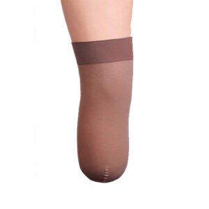 Meia de coto abaixo do joelho com orla de silicone 5cm