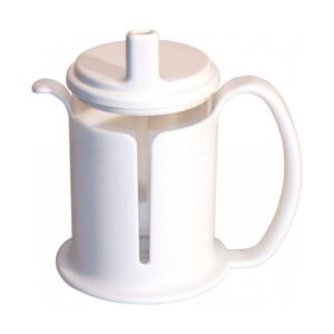 TASTY - Copo com pega e bico branca/transparente