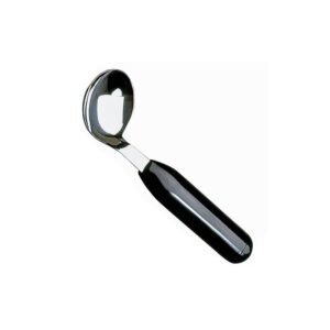 Colher cabo preto angulada p/ mão esquerda ETAC - LIGHT