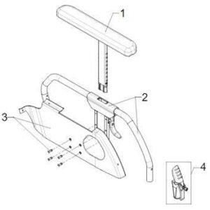 Kit Apoio de Braços Ajustável em Altura (Par)