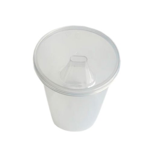 Copo para acamado transparente descartável com tampa - Image 2
